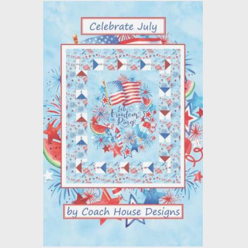 Celebrate July Wall Quilt Pattern By Barbara Cherniwchan For Coach House Designs