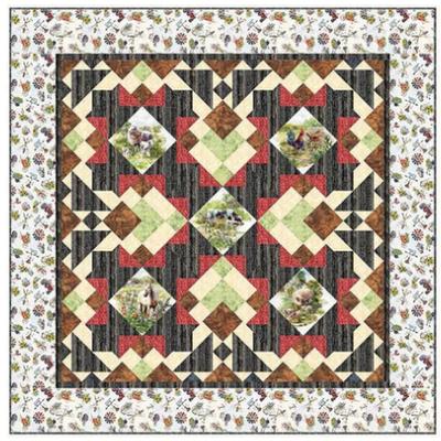 Farmers Garden Quilt Kit From Hoffman Fabrics