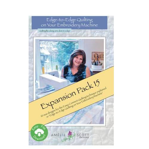 Edge To Edge Quilting On Your Embroidery Expansion Pack 15 From Amelie Scott