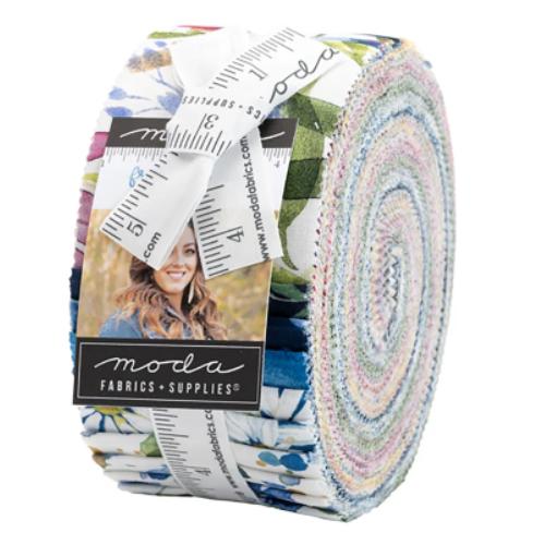 Fresh As A Daisy Jelly Roll by Create Joy Project for Moda