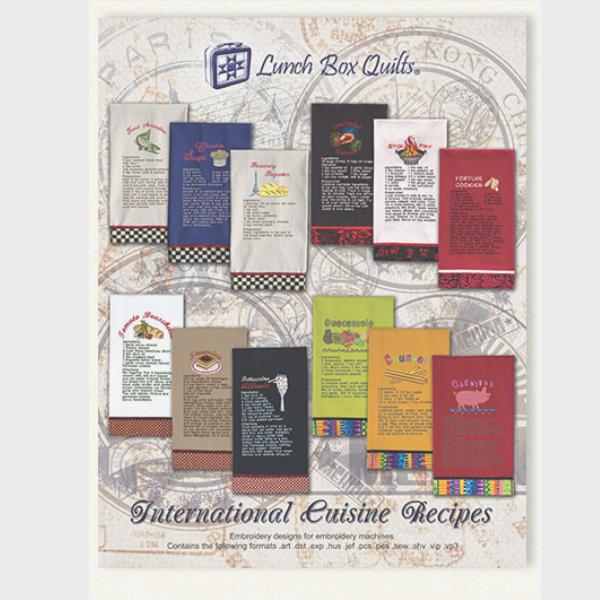 International Cuisine Recipe Collection From Lunch Box Quilts