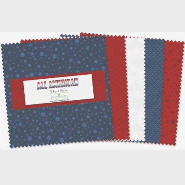 All American 5" Squares By Wilmington Prints