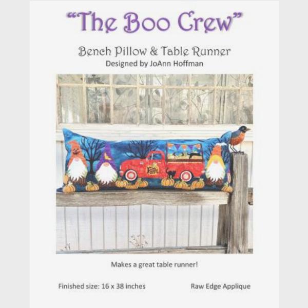 The Boo Crew Bench Pillow Pattern by JoAnn Hoffman 