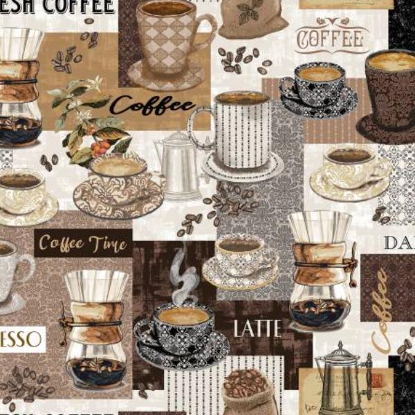 Coffee Connoisseur Main Street Cafe Cream By Jean Plout For Whistler Studios From Windham Fabrics