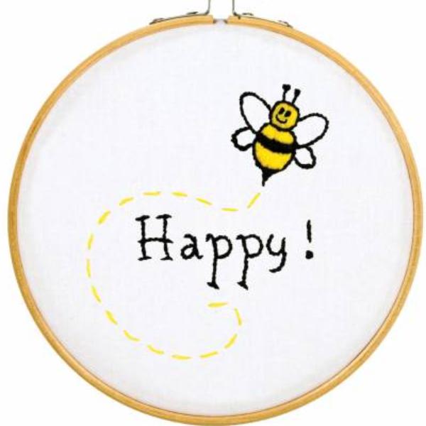 Bee Happy 6 Inch Hoop Kit From Jack Dempsey