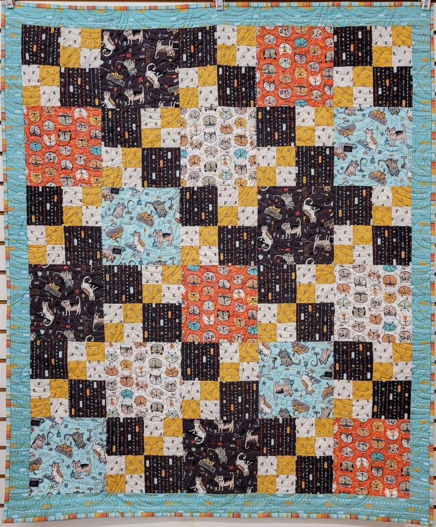 Keyboard Cats Quilt Kit