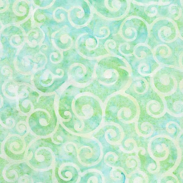 Tonga Batik Chiffon Whirls Mint From Timeless Treasures