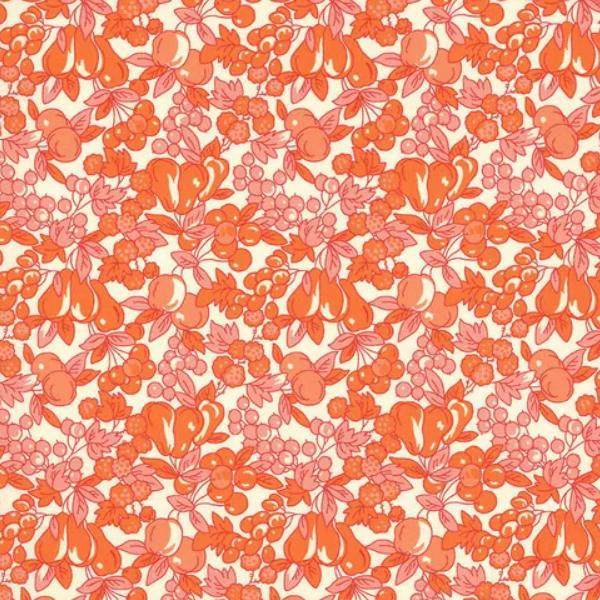 Sunnyside Farm Fruit Orange By Debbie Beaves From Flowerhouse For Robert Kaufman Fabrics