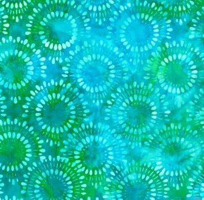 Moodscapes Batik Circles Turquoise From Robert Kaufman