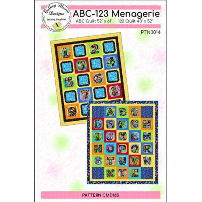 Abc 123 Menagerie Pattern By Cathey Marie Designs