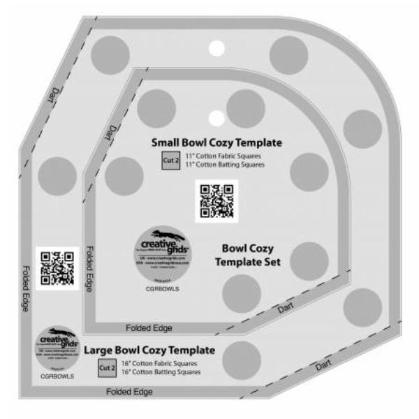 Bowl Cozy Template Set by Creative Grids