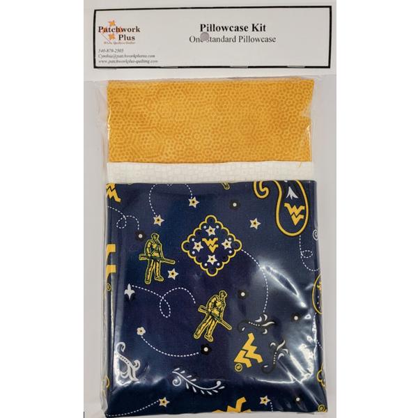 West Virginia University Pillowcase Kit