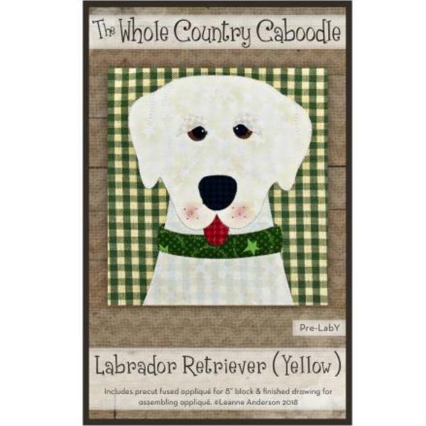 Labrador Retriever Yellow Precut Prefused Applique Kit From The Whole Country Caboodle