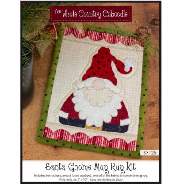 Santa Gnome Mug Rug Kit By Leanne Anderson For Whole Country Caboodle