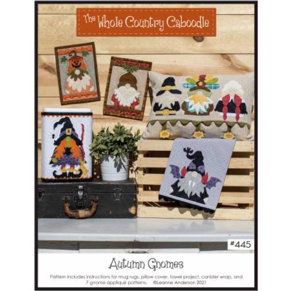 Autumn Gnomes Pattern by Leanne Anderson for Whole Country Caboodle