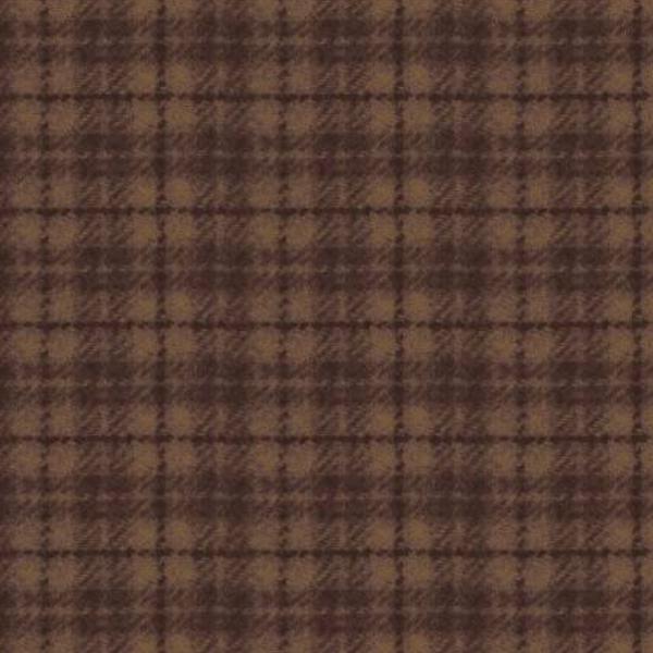 Woolies Flannel Plaid Brown From Maywood Studio