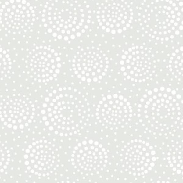 Ramblings 13 Circle Dots White On White By P & B Textiles