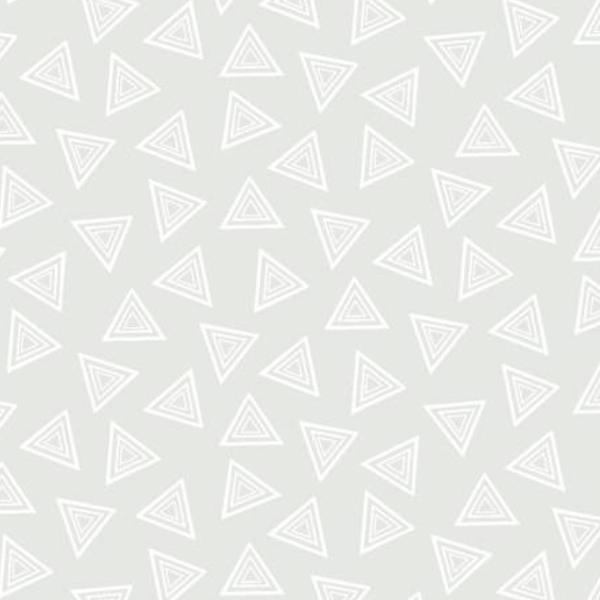 Ramblings 13 Triangles White On White By P & B Textiles