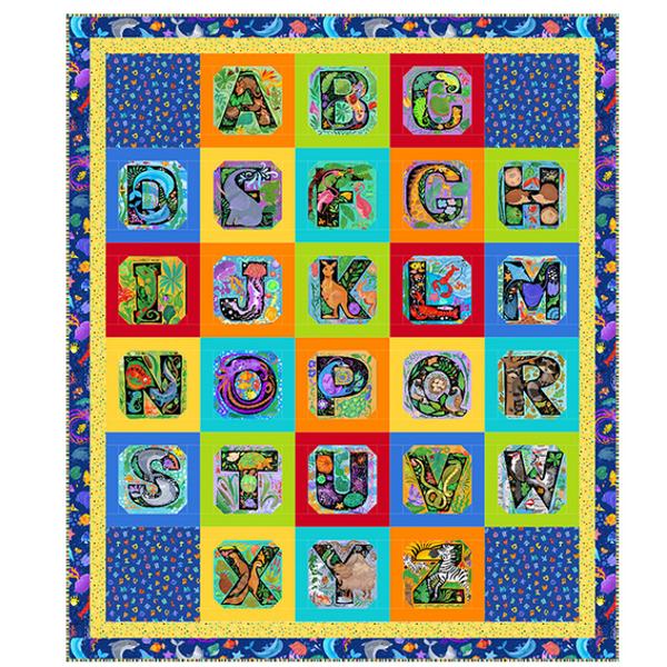 Abc Menagerie Quilt Kit From Northcott