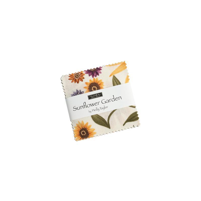 Sunflower Garden Mini Charms 2.5in Squares by Holly Taylor for Moda