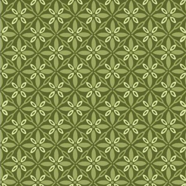 Kimberbell Basic Tufted Star Green From Maywood Studio