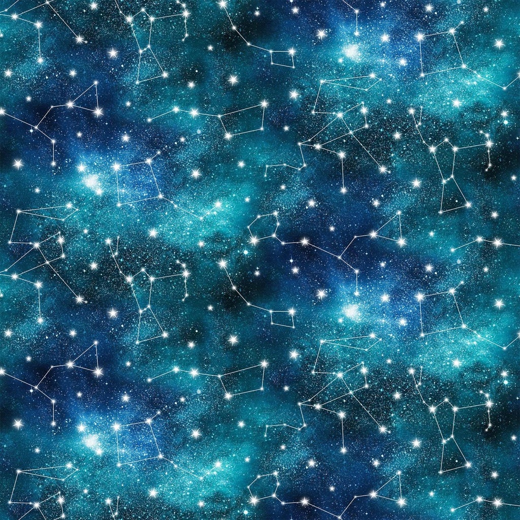 Universe Constellations Blue By Adrian Chesterman For Northcott