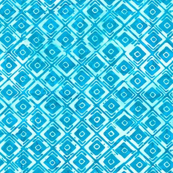 Luna Batik Vertical Squares Blue By Anthology Fabrics