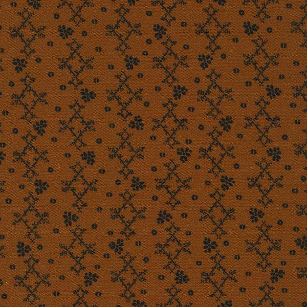 Stephenson County Crosstitch Rust By Jill Shaulis For Robert Kaufman