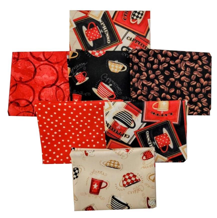 Coffee Always Fat Quarter Bundle From Wilmington Prints