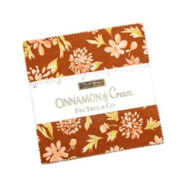 Cinnamon Cream Charm Pack by Fig Tree Co. for Moda Fabrics