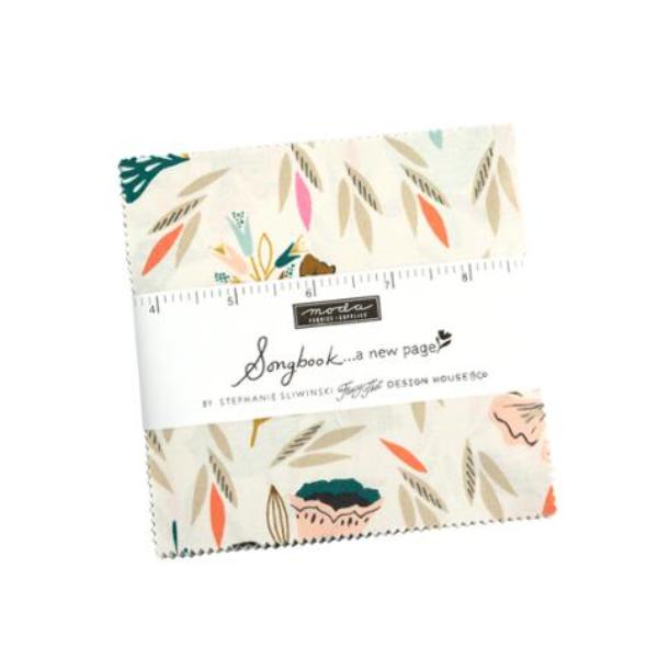 Songbook A New Page Charm Pack by Fancy That Design House for Moda Fabrics