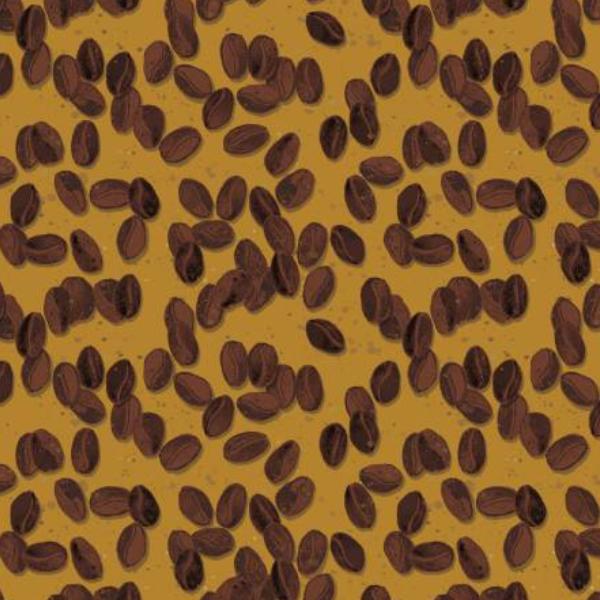 Yay! Coffee Beans Dark Gold By Dan Dipaolo For Clothworks