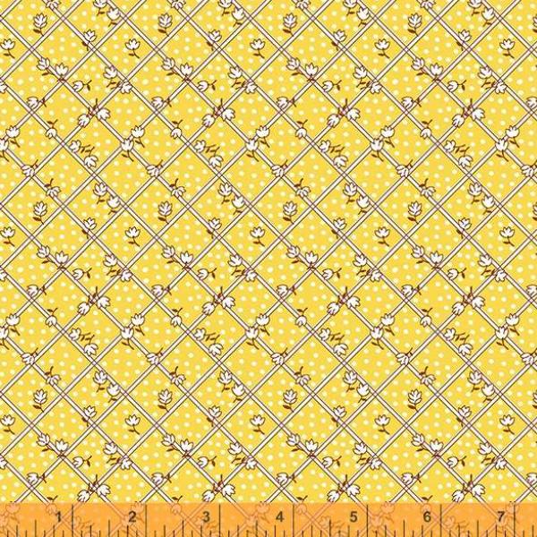 Storybook 22 Tulip Plaid Yellow By Mykt Collection For Windham Fabrics