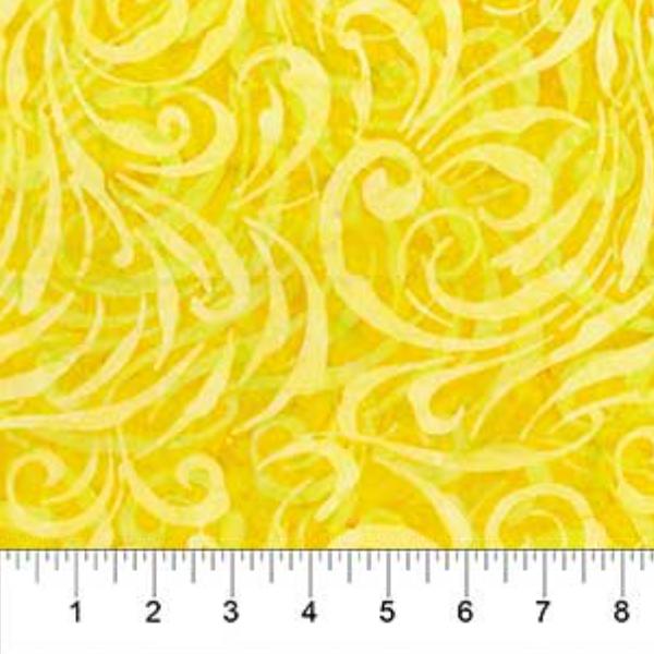 Birds Of Paradise Sunshine Yellow By Banyan Batiks For Northcott