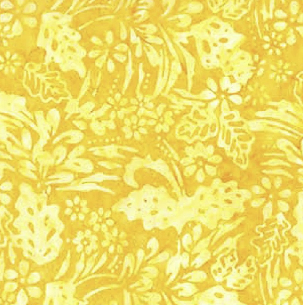 Birds Of Paradise Sunshine Yellow Flowers By Banyan Batiks For Northcott