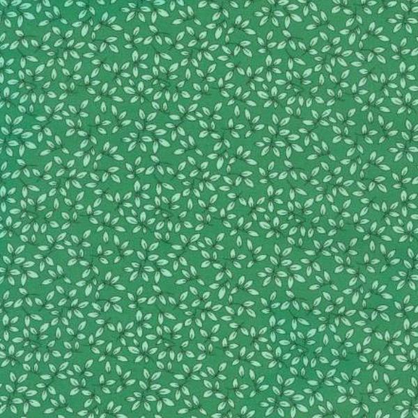 1930'S Basic Leaves Green By Debbie Beaves For Robert Kaufman