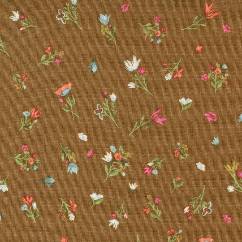 Songbook A New Page Small Floral Sienna By Fancy That Design House For Moda