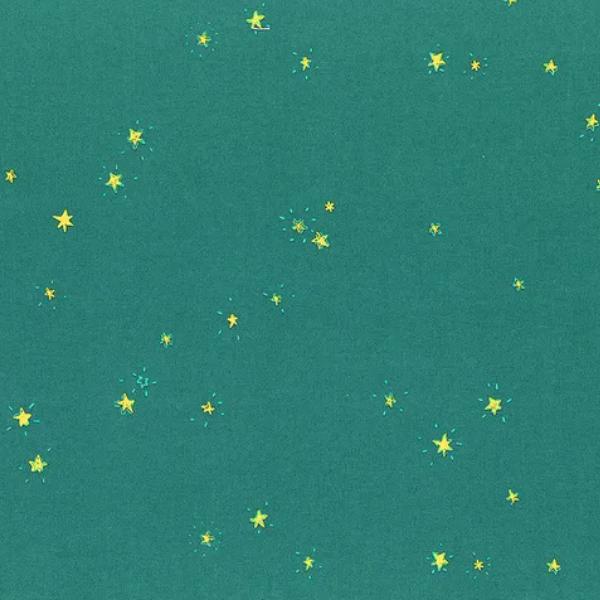 Lucky Rabbit Stars Teal by Heather Ross for Windham Fabrics