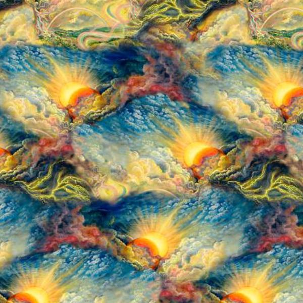 Power Of The Element Stormy Sky Multi By Josephine Wall For 3 Wishes