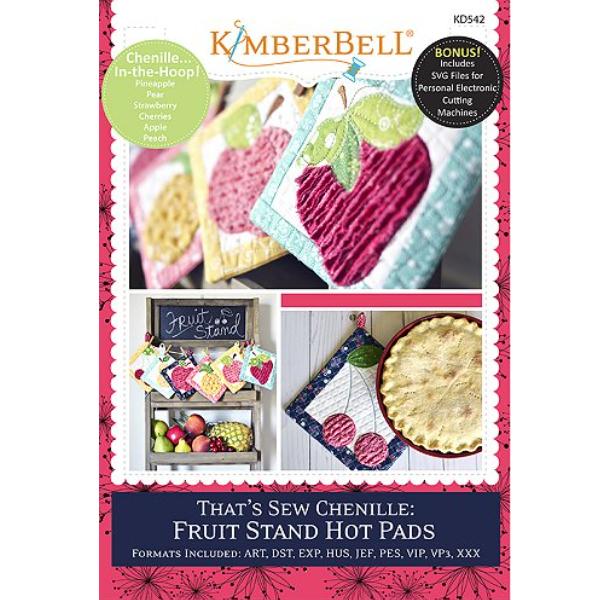 That's Sew Chenille; Fruit Stand Hot Pads (CD) by Kimberbell