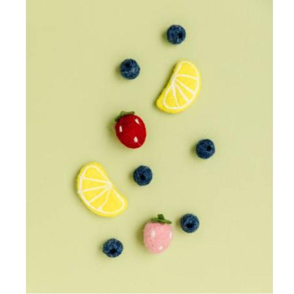 Wool Felt Lemons & Berries By Kimberbell