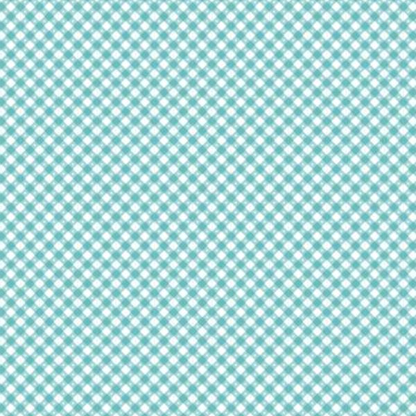 Gingham Picnic Aqua By Poppie Cotton