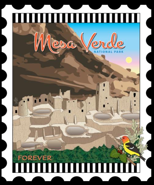 National Parks Stamp: Mesa Verde