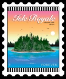 National Parks Stamp: Isle Royale