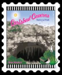 International City Stamp: Carlsbad Caverns