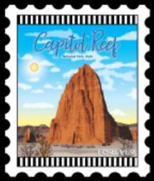 International City Stamp: Capitol Reef