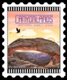 International City Stamp: Canyonlands