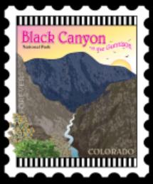 International City Stamp: Black Canyon Of The Gunnison