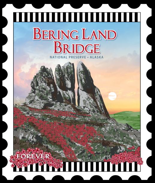 National Parks Stamp: Bering Land Bridge