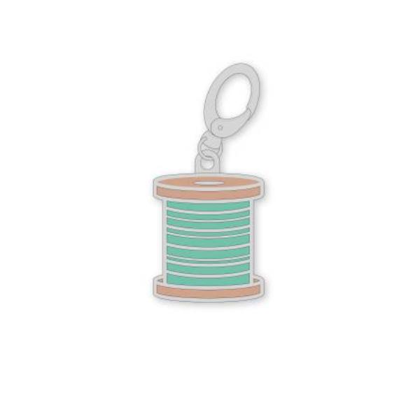 Lori Holt Stitch Sea Glass Spool Charm from Riley Blake Designs